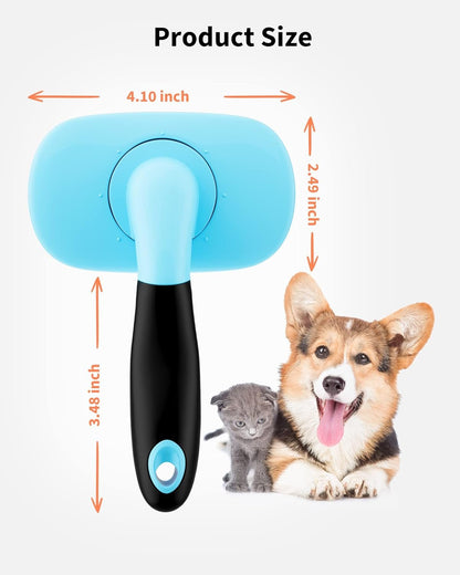 Dog Brush & Cat Brush - Slicker Pet Grooming Brush - Shedding Grooming Tools(Blue) - pet needs313052038014Dog Brush & Cat Brush - Slicker Pet Grooming Brush - Shedding Grooming Tools(Blue)BlueLargeLargepet needs