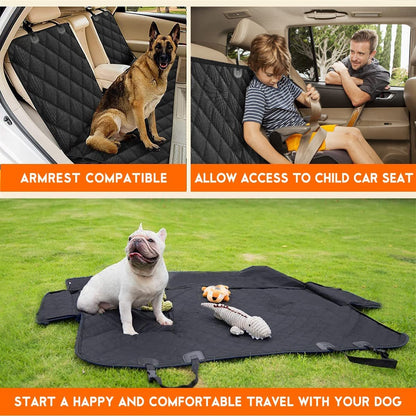 Dog Car Seat Cover, Back Seat Cover for Dogs Pet Car Seat Protector Waterproof Bench Car Seat Cover, Non - Slip Reat Seat Cover Fits Middle Armrest for Most Cars Trucks Suvs - Black - pet needs711181750843Dog Car Seat Cover, Back Seat Cover for Dogs Pet Car Seat Protector Waterproof Bench Car Seat Cover, Non - Slip Reat Seat Cover Fits Middle Armrest for Most Cars Trucks Suvs - BlackBlackpet needs