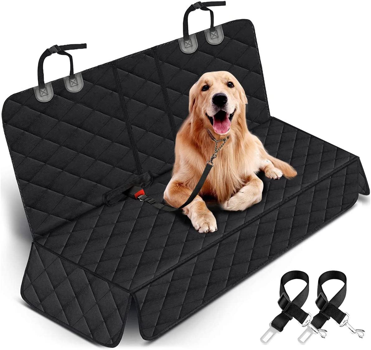 Dog Car Seat Cover, Back Seat Cover for Dogs Pet Car Seat Protector Waterproof Bench Car Seat Cover, Non - Slip Reat Seat Cover Fits Middle Armrest for Most Cars Trucks Suvs - Black - pet needs711181750843Dog Car Seat Cover, Back Seat Cover for Dogs Pet Car Seat Protector Waterproof Bench Car Seat Cover, Non - Slip Reat Seat Cover Fits Middle Armrest for Most Cars Trucks Suvs - BlackBlackpet needs
