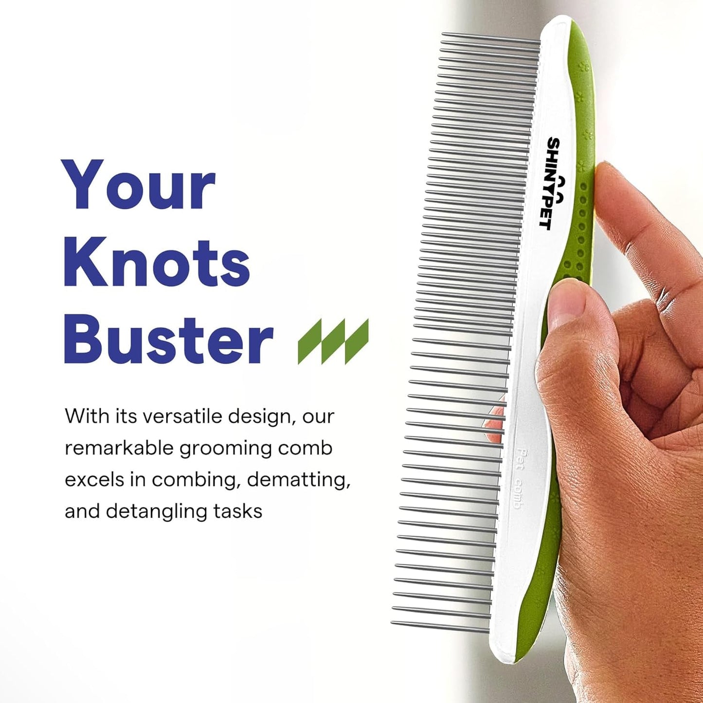 Dog & Cat Comb – Removes Tangles, Knots, and Matted Fur – Grooming Tool with Stainless Steel Teeth and Non - Slip Handle – Best Pet Hair Comb for Home Grooming Kit – Includes Ebook Guide - pet needs313039862809Dog & Cat Comb – Removes Tangles, Knots, and Matted Fur – Grooming Tool with Stainless Steel Teeth and Non - Slip Handle – Best Pet Hair Comb for Home Grooming Kit – Includes Ebook Guidepet needs