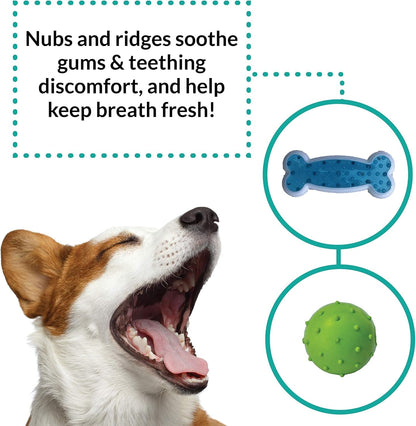 Dog Chew Toy Set for Small to Medium Breeds, Includes All Natural Rubber, Cotton, Ball & Rope Toys, Ideal Puppy Chew Toys for Teething, Reduces Destructive Chewing & Anxiety (Pack of 6) - pet needs7445043635698Dog Chew Toy Set for Small to Medium Breeds, Includes All Natural Rubber, Cotton, Ball & Rope Toys, Ideal Puppy Chew Toys for Teething, Reduces Destructive Chewing & Anxiety (Pack of 6)Cow Chew Toy Setpet needs