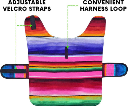 Dog Clothes - Handmade Dog Poncho from Authentic Mexican Blanket by (Pink, XXL) - pet needs7445056874848Dog Clothes - Handmade Dog Poncho from Authentic Mexican Blanket by (Pink, XXL)PinkXx - LargeXx - Largepet needs