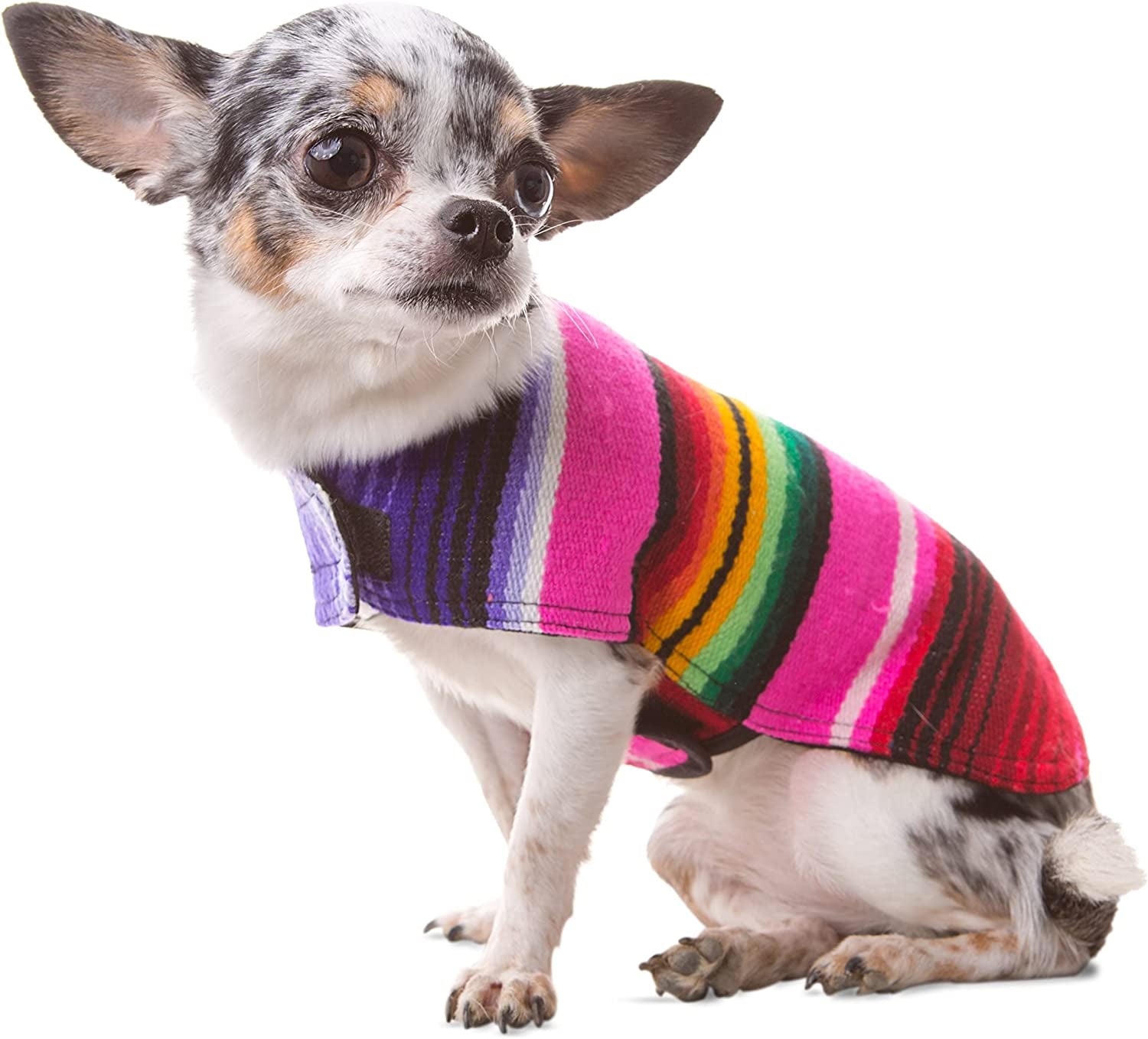 Dog Clothes - Handmade Dog Poncho from Authentic Mexican Blanket by (Pink, XXL) - pet needs7445056874848Dog Clothes - Handmade Dog Poncho from Authentic Mexican Blanket by (Pink, XXL)PinkXx - LargeXx - Largepet needs