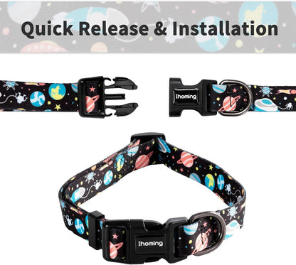 Dog Collar and Leash Set for Daily Outdoor Walking Running Training, Space Design for Small Boys Girls Dogs Cats Pets, S - Up to 20LBS - pet needs7445031548542Dog Collar and Leash Set for Daily Outdoor Walking Running Training, Space Design for Small Boys Girls Dogs Cats Pets, S - Up to 20LBSB - SpaceSmall (Pack Of 1)Small (Pack Of 1)pet needs