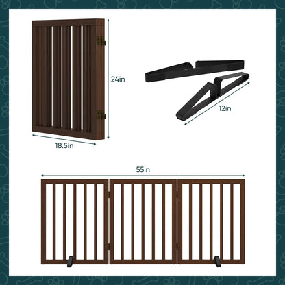 Dog Gate for Inside,Bamboo Freestanding Pet Gate for Doorways,Indoor, 24" Espresso - pet needs313040159134Dog Gate for Inside,Bamboo Freestanding Pet Gate for Doorways,Indoor, 24" EspressoEspresso33pet needs