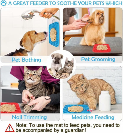 Dog Slow Feeders Helps Reduce Boredom & Anxiety丨Feeder Mat for Yogurt or Peanut Butter丨Dog Puzzle Toy Alternative to a Slow Feeder Dog Bowl丨Interactive Dog Toy Help for Nail Trimming丨Bathing - pet needs7445040677677Dog Slow Feeders Helps Reduce Boredom & Anxiety丨Feeder Mat for Yogurt or Peanut Butter丨Dog Puzzle Toy Alternative to a Slow Feeder Dog Bowl丨Interactive Dog Toy Help for Nail Trimming丨Bathingpet needs