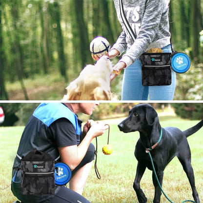 Dog Treat Pouch, Pet Treat Pouch for Training, Dog Walking Bag Holder for Kibbles, Pet Food Toy, Dog Trainer Essentials Supplies, Poop Bag Dispenser, 3 Ways to Wear (Camo Black) - pet needs313042538517Dog Treat Pouch, Pet Treat Pouch for Training, Dog Walking Bag Holder for Kibbles, Pet Food Toy, Dog Trainer Essentials Supplies, Poop Bag Dispenser, 3 Ways to Wear (Camo Black)Camo BlackOne SizeOne Sizepet needs