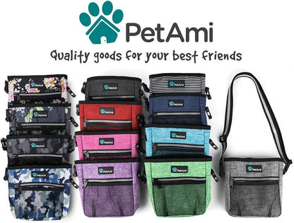 Dog Treat Pouch, Pet Treat Pouch for Training, Dog Walking Bag Holder for Kibbles, Pet Food Toy, Dog Trainer Essentials Supplies, Poop Bag Dispenser, 3 Ways to Wear (Camo Black) - pet needs313042538517Dog Treat Pouch, Pet Treat Pouch for Training, Dog Walking Bag Holder for Kibbles, Pet Food Toy, Dog Trainer Essentials Supplies, Poop Bag Dispenser, 3 Ways to Wear (Camo Black)Camo BlackOne SizeOne Sizepet needs