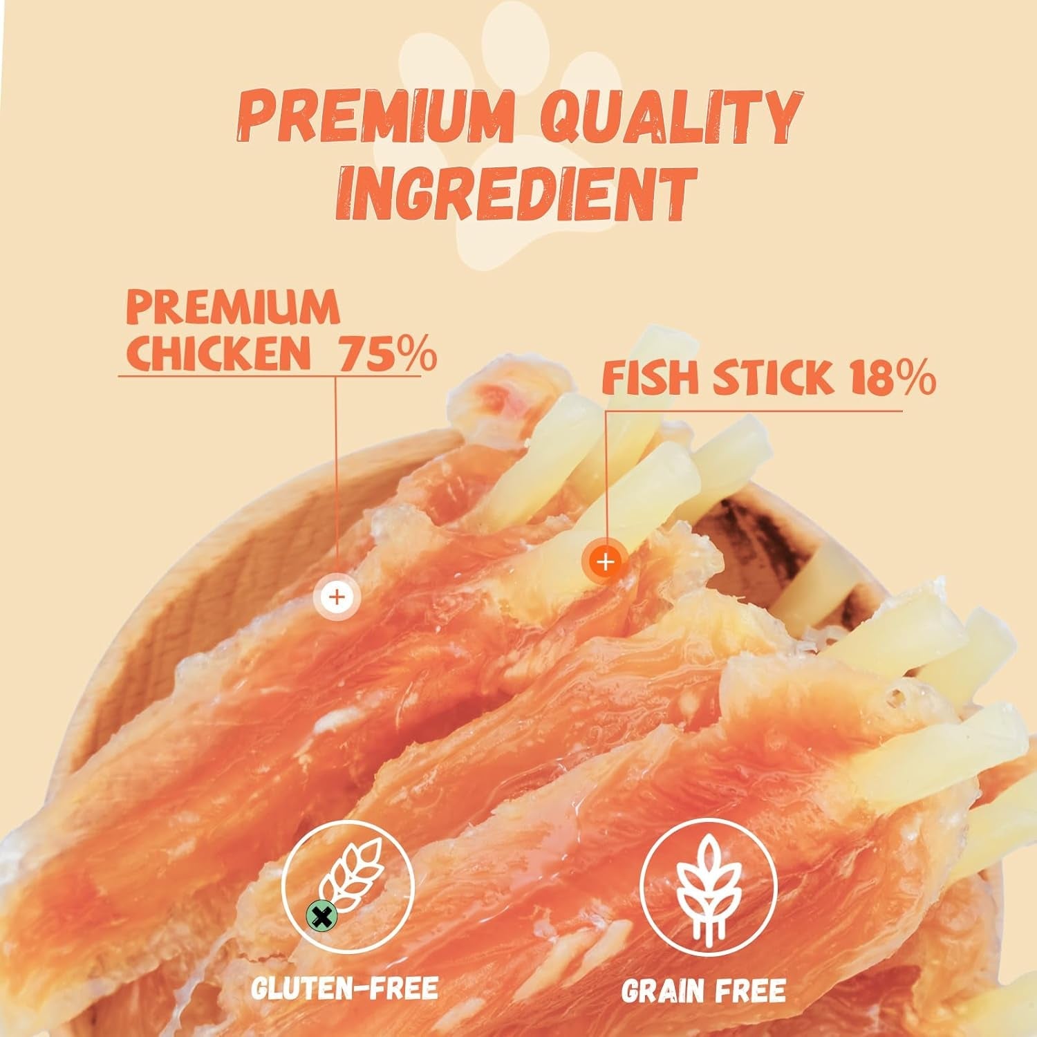 Dog Treats Chicken Tender Wrapped Cod Sticks, Rawhide - Free High Protein Dog Jerky Soft Chews, Healthy Training Snacks for Small Medium Large Dogs, 9 - 10 Counts, 10.6 Oz - pet needs7445034219258Dog Treats Chicken Tender Wrapped Cod Sticks, Rawhide - Free High Protein Dog Jerky Soft Chews, Healthy Training Snacks for Small Medium Large Dogs, 9 - 10 Counts, 10.6 OzChicken Tendor Codpet needs