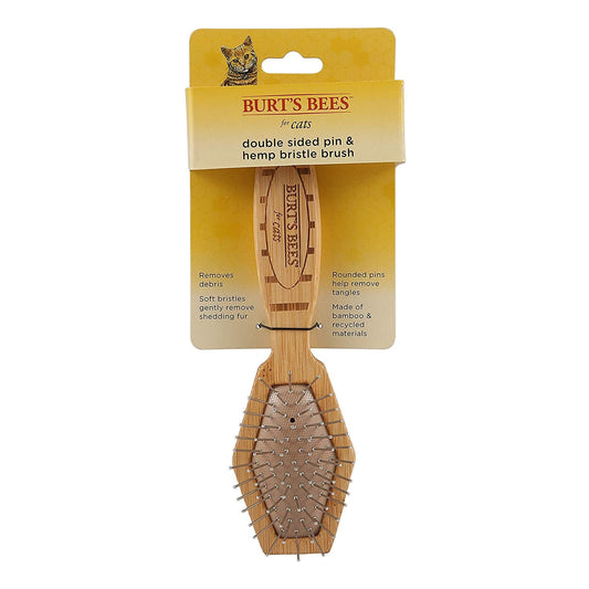 Double Sided Pin & Bristle Brush | Removes Loose Fur & Prevents Matting | Ideal for Daily Cat Grooming - pet needs313101265255Double Sided Pin & Bristle Brush | Removes Loose Fur & Prevents Matting | Ideal for Daily Cat GroomingDouble Sided Pin Bristle Brushpet needs