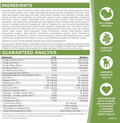 Element Series Coastal Plains Dry Dog Food, Turkey, Salmon, and Whitefish, 24LB - pet needs726084434813Element Series Coastal Plains Dry Dog Food, Turkey, Salmon, and Whitefish, 24LBCoastal Plains24 Pound (Pack Of 1)24 Pound (Pack Of 1)pet needs