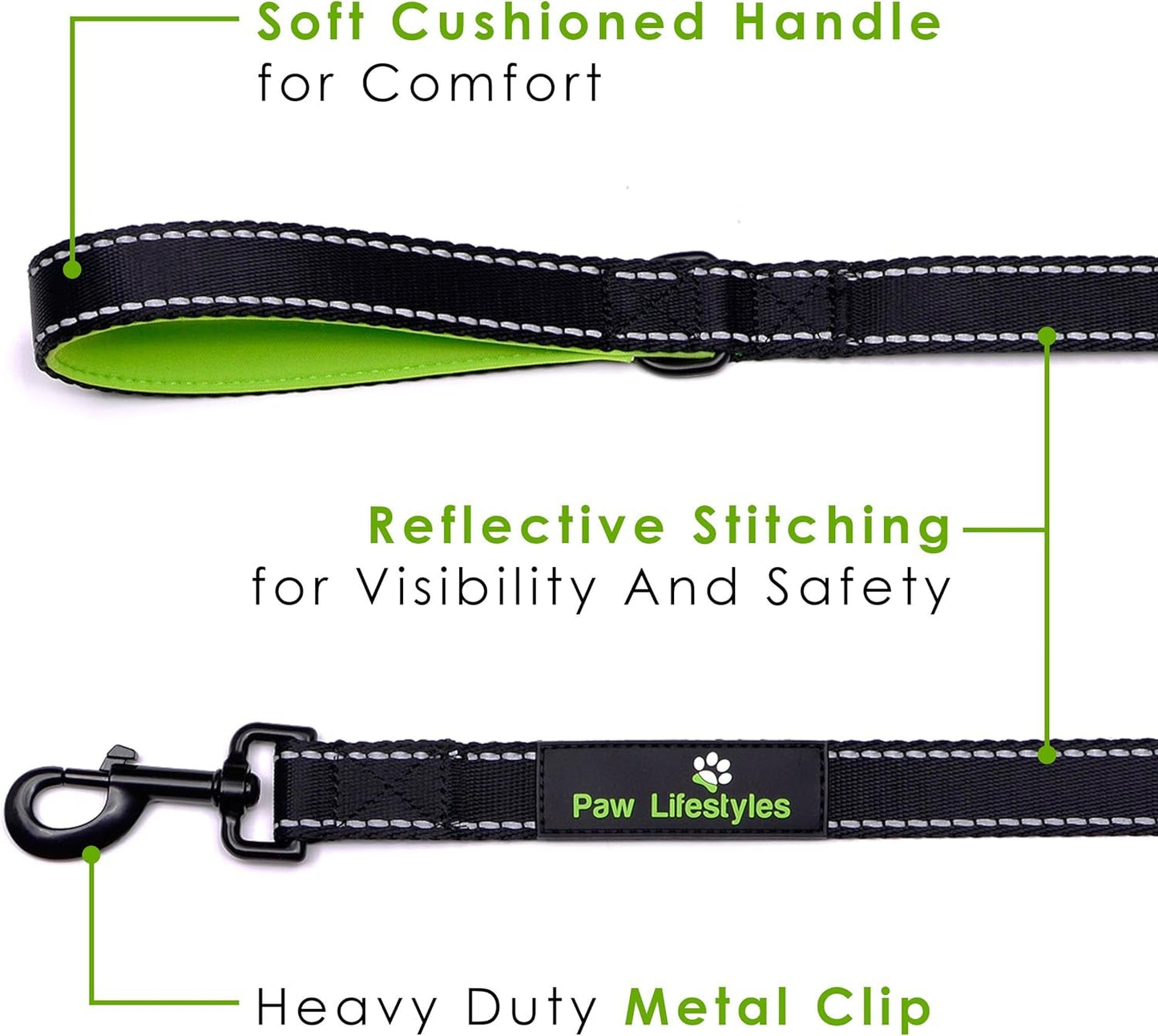 Extra Heavy Duty Dog Leash - 6Ft Long - 3Mm Thick, Soft Padded Handle for Comfort - Perfect Leashes for Medium and Large Dogs - pet needs313111513551Extra Heavy Duty Dog Leash - 6Ft Long - 3Mm Thick, Soft Padded Handle for Comfort - Perfect Leashes for Medium and Large Dogspet needs