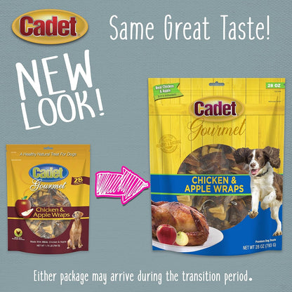 Gourmet Chicken & Apple Wrapped Dog Treats Wraps - Healthy & Natural Chicken & Apple Dog Training Treats for Small & Large Dogs - Inspected & Tested in USA (28 Oz.) - pet needs705353977824Gourmet Chicken & Apple Wrapped Dog Treats Wraps - Healthy & Natural Chicken & Apple Dog Training Treats for Small & Large Dogs - Inspected & Tested in USA (28 Oz.)Chicken Apple1.75 Pound (Pack Of 1)1.75 Pound (Pack Of 1)pet needs