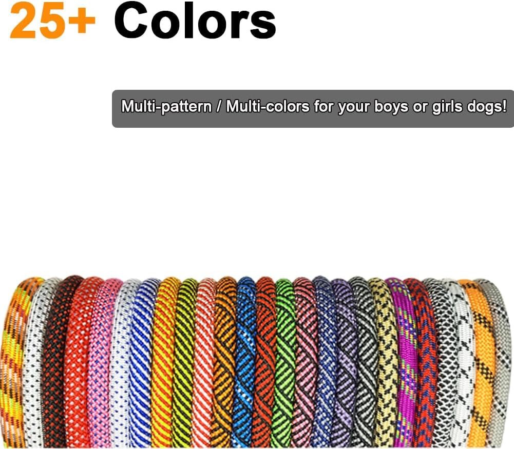 Heavy Duty Rope Dog Leash, 6 FT Nylon Pet Leash, Soft Padded Handle Thick Lead Leashes for Large Medium Dogs (Orange, 1/2" X 6Ft) - pet needs744759933874Heavy Duty Rope Dog Leash, 6 FT Nylon Pet Leash, Soft Padded Handle Thick Lead Leashes for Large Medium Dogs (Orange, 1/2" X 6Ft)Orange1/2" * 6'1/2" * 6'pet needs