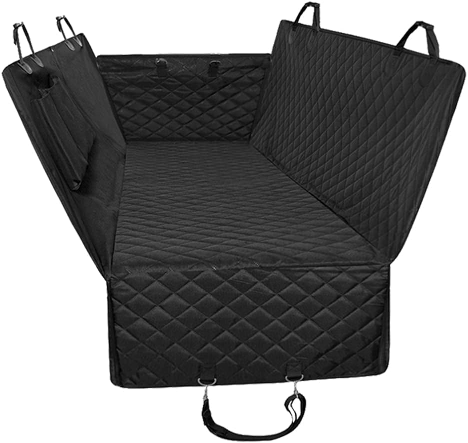 Honest Luxury Quilted Dog Car Seat Covers with Side Flap Pet Backseat Cover for Cars, Trucks, and Suv'S - Waterproof & Nonslip Diamond Pattern Dog Seat Cover Black Large (57''Wx60''L) - pet needs313043363361Honest Luxury Quilted Dog Car Seat Covers with Side Flap Pet Backseat Cover for Cars, Trucks, and Suv'S - Waterproof & Nonslip Diamond Pattern Dog Seat Cover Black Large (57''Wx60''L)pet needs