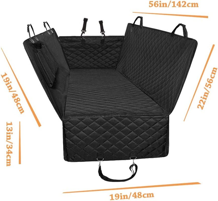 Honest Luxury Quilted Dog Car Seat Covers with Side Flap Pet Backseat Cover for Cars, Trucks, and Suv'S - Waterproof & Nonslip Diamond Pattern Dog Seat Cover Black Large (57''Wx60''L) - pet needs313043363361Honest Luxury Quilted Dog Car Seat Covers with Side Flap Pet Backseat Cover for Cars, Trucks, and Suv'S - Waterproof & Nonslip Diamond Pattern Dog Seat Cover Black Large (57''Wx60''L)pet needs