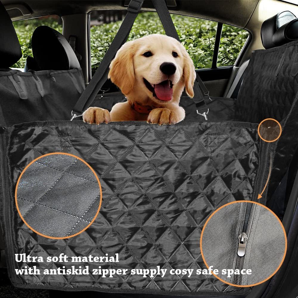 Honest Luxury Quilted Dog Car Seat Covers with Side Flap Pet Backseat Cover for Cars, Trucks, and Suv'S - Waterproof & Nonslip Diamond Pattern Dog Seat Cover Black Large (57''Wx60''L) - pet needs313043363361Honest Luxury Quilted Dog Car Seat Covers with Side Flap Pet Backseat Cover for Cars, Trucks, and Suv'S - Waterproof & Nonslip Diamond Pattern Dog Seat Cover Black Large (57''Wx60''L)pet needs