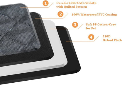 Honest Luxury Quilted Dog Car Seat Covers with Side Flap Pet Backseat Cover for Cars, Trucks, and Suv'S - Waterproof & Nonslip Diamond Pattern Dog Seat Cover Black Large (57''Wx60''L) - pet needs313043363361Honest Luxury Quilted Dog Car Seat Covers with Side Flap Pet Backseat Cover for Cars, Trucks, and Suv'S - Waterproof & Nonslip Diamond Pattern Dog Seat Cover Black Large (57''Wx60''L)pet needs