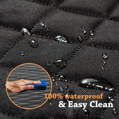 Honest Luxury Quilted Dog Car Seat Covers with Side Flap Pet Backseat Cover for Cars, Trucks, and Suv'S - Waterproof & Nonslip Diamond Pattern Dog Seat Cover Black Large (57''Wx60''L) - pet needs313043363361Honest Luxury Quilted Dog Car Seat Covers with Side Flap Pet Backseat Cover for Cars, Trucks, and Suv'S - Waterproof & Nonslip Diamond Pattern Dog Seat Cover Black Large (57''Wx60''L)pet needs
