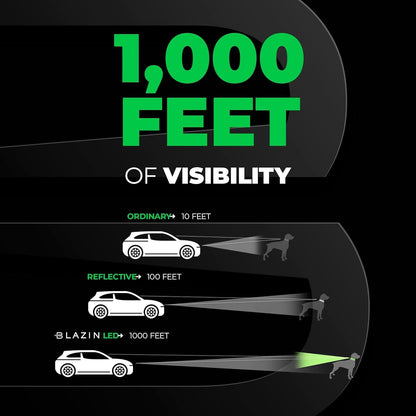 Light up Dog Collar - the Original LED Dog Collar - USB Rechargeable - Waterproof - 1,000 Feet of Visibility - Dog Collar Light for Small, Medium, Large Dogs - USA Brand - pet needs7445020076087Light up Dog Collar - the Original LED Dog Collar - USB Rechargeable - Waterproof - 1,000 Feet of Visibility - Dog Collar Light for Small, Medium, Large Dogs - USA BrandGreenLarge (Pack Of 1)Large (Pack Of 1)pet needs