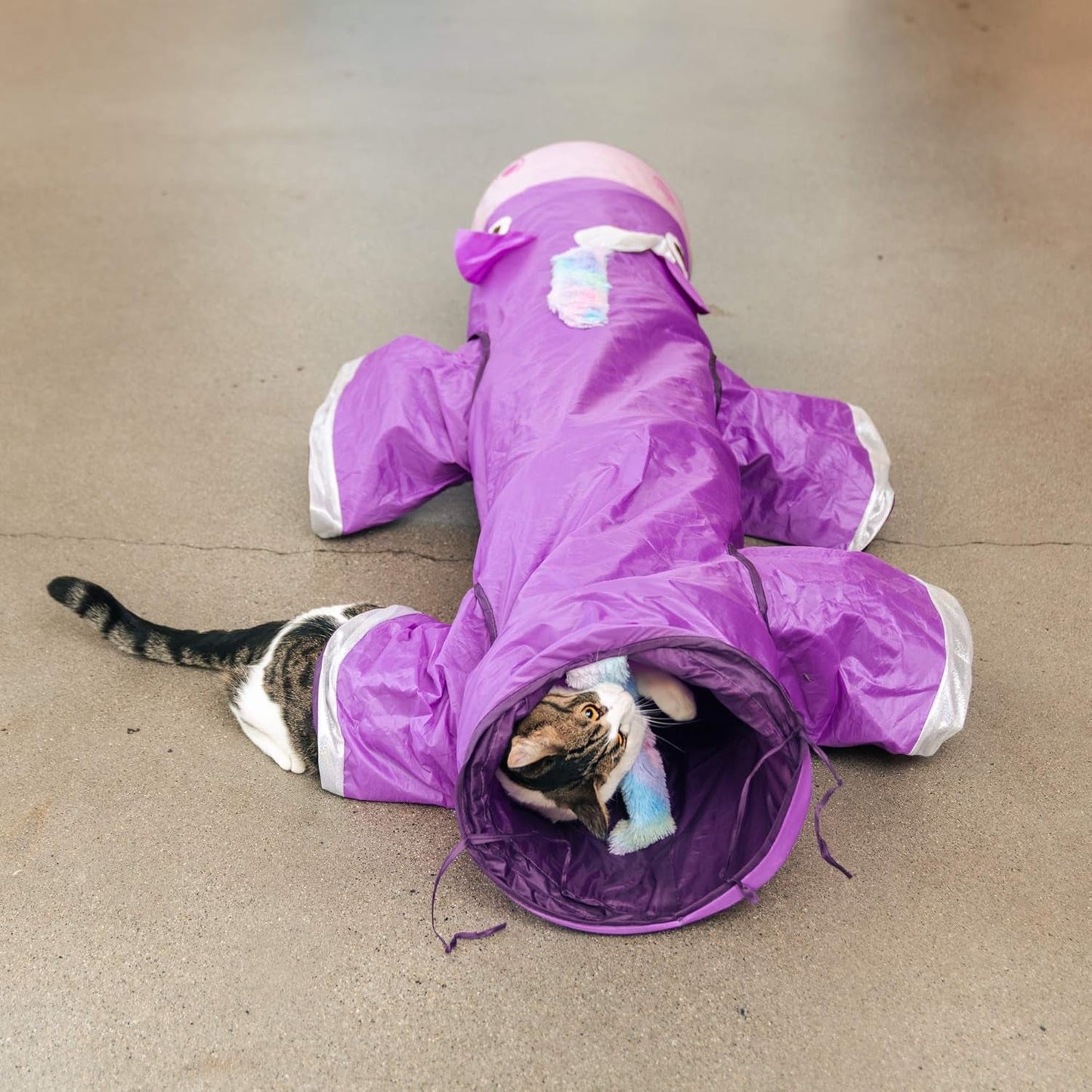 Magic Mewnicorn Multi Cat Tunnel Boredom Relief Toys with Crinkle Feather String for Dogs, Cats, Rabbits, Kittens and Guinea Pigs for Hiding Hunting and Resting - pet needs7445003037050Magic Mewnicorn Multi Cat Tunnel Boredom Relief Toys with Crinkle Feather String for Dogs, Cats, Rabbits, Kittens and Guinea Pigs for Hiding Hunting and RestingMagic Mewnicornpet needs