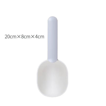 Multifunctional Dog Food Cat Food Shovel Spoon Feeding Spoon Sealed Bag Clip Creative Measuring Cup Curved Design Easy to Clean - pet needs7445035247229Multifunctional Dog Food Cat Food Shovel Spoon Feeding Spoon Sealed Bag Clip Creative Measuring Cup Curved Design Easy to CleanGreywhitepet needs