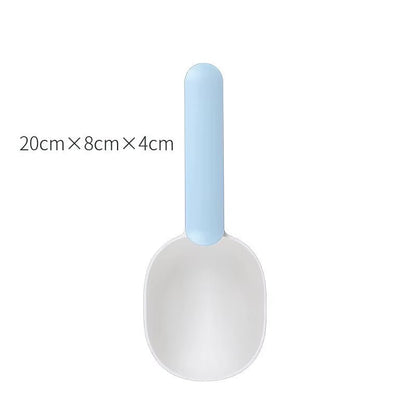 Multifunctional Dog Food Cat Food Shovel Spoon Feeding Spoon Sealed Bag Clip Creative Measuring Cup Curved Design Easy to Clean - pet needs7445039067069Multifunctional Dog Food Cat Food Shovel Spoon Feeding Spoon Sealed Bag Clip Creative Measuring Cup Curved Design Easy to CleanBluewhitepet needs