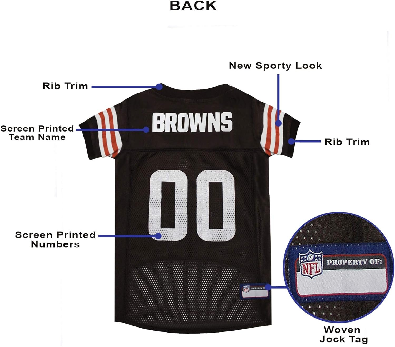 NFL Cleveland Browns Dog Jersey - Medium, Football Jersey Costume for Dogs - pet needs744759635907NFL Cleveland Browns Dog Jersey - Medium, Football Jersey Costume for DogsCleveland BrownsMediumMediumpet needs