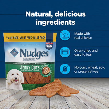 Nudges Jerky Cuts Dog Treats Made with Real Chicken, 36 - Oz. Bag - pet needs313036571537Nudges Jerky Cuts Dog Treats Made with Real Chicken, 36 - Oz. Bag36 Oz11pet needs