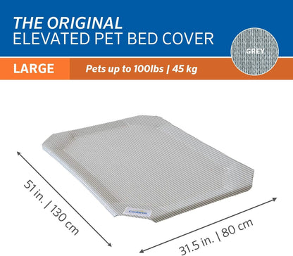 Original Pet Bed Replacement Cover - Grey - Large (43.5" X 31.5") - pet needs726084265950Original Pet Bed Replacement Cover - Grey - Large (43.5" X 31.5")GreyLargeLargepet needs