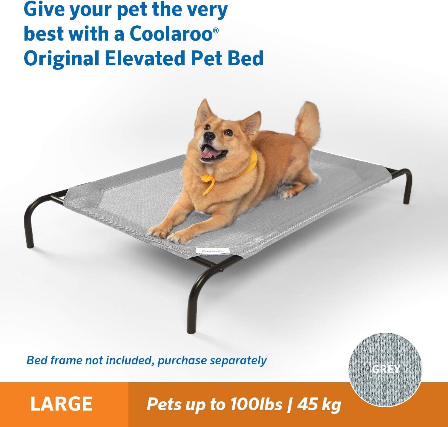 Original Pet Bed Replacement Cover - Grey - Large (43.5" X 31.5") - pet needs726084265950Original Pet Bed Replacement Cover - Grey - Large (43.5" X 31.5")GreyLargeLargepet needs