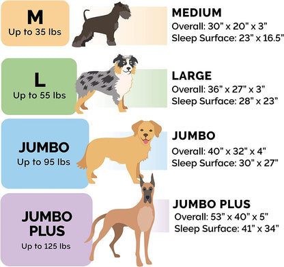 Orthopedic Dog Bed for Large Dogs W/ Removable Bolsters & Washable Cover, for Dogs up to 95 Lbs - Plush & Suede Sofa - Almondine, Jumbo/Xl - pet needs313105435456Orthopedic Dog Bed for Large Dogs W/ Removable Bolsters & Washable Cover, for Dogs up to 95 Lbs - Plush & Suede Sofa - Almondine, Jumbo/XlAlmondine40.0"L X 32.0"W X 8.0"Th40.0"L X 32.0"W X 8.0"Thpet needs