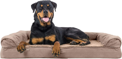 Orthopedic Dog Bed for Large Dogs W/ Removable Bolsters & Washable Cover, for Dogs up to 95 Lbs - Plush & Suede Sofa - Almondine, Jumbo/Xl - pet needs313105435456Orthopedic Dog Bed for Large Dogs W/ Removable Bolsters & Washable Cover, for Dogs up to 95 Lbs - Plush & Suede Sofa - Almondine, Jumbo/XlAlmondine40.0"L X 32.0"W X 8.0"Th40.0"L X 32.0"W X 8.0"Thpet needs