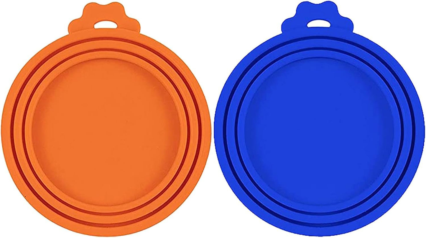 Pet Food Can Cover Silicone Can Lids for Dog and Cat Food, Pet Food Lids, Lids for Cans of Pet Food, Universal Size One Fit 3 Standard Size Food Cans (Blue+Orange) - pet needs313026215281Pet Food Can Cover Silicone Can Lids for Dog and Cat Food, Pet Food Lids, Lids for Cans of Pet Food, Universal Size One Fit 3 Standard Size Food Cans (Blue+Orange)pet needs
