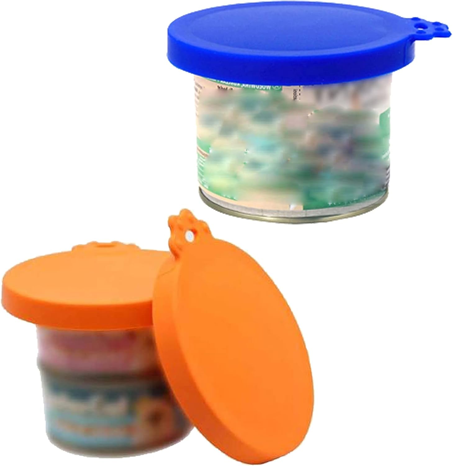 Pet Food Can Cover Silicone Can Lids for Dog and Cat Food, Pet Food Lids, Lids for Cans of Pet Food, Universal Size One Fit 3 Standard Size Food Cans (Blue+Orange) - pet needs313026215281Pet Food Can Cover Silicone Can Lids for Dog and Cat Food, Pet Food Lids, Lids for Cans of Pet Food, Universal Size One Fit 3 Standard Size Food Cans (Blue+Orange)pet needs