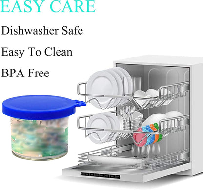 Pet Food Can Cover Silicone Can Lids for Dog and Cat Food, Pet Food Lids, Lids for Cans of Pet Food, Universal Size One Fit 3 Standard Size Food Cans (Blue+Orange) - pet needs313026215281Pet Food Can Cover Silicone Can Lids for Dog and Cat Food, Pet Food Lids, Lids for Cans of Pet Food, Universal Size One Fit 3 Standard Size Food Cans (Blue+Orange)pet needs