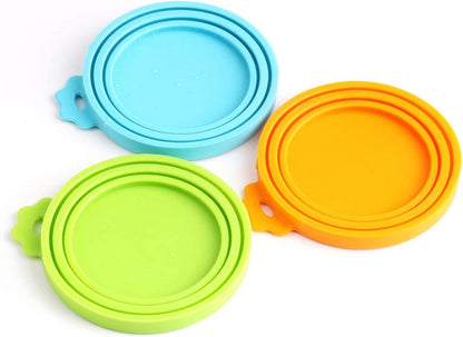 Pet Food Can Cover Silicone Can Lids for Dog and Cat Food(Universal Size,One Fit 3 Standard Size Food Cans),Multi - Colored - pet needs313108284280Pet Food Can Cover Silicone Can Lids for Dog and Cat Food(Universal Size,One Fit 3 Standard Size Food Cans),Multi - ColoredMulti - Coloredpet needs