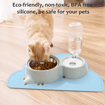 Pet Food Mats–Dog Cat Feeding Mat Top Grade Cloud Silicone Pad Anti - Slip Waterproof Anti - Slip Bowl Placemat (Blue) - pet needs726084904637Pet Food Mats–Dog Cat Feeding Mat Top Grade Cloud Silicone Pad Anti - Slip Waterproof Anti - Slip Bowl Placemat (Blue)Bluepet needs