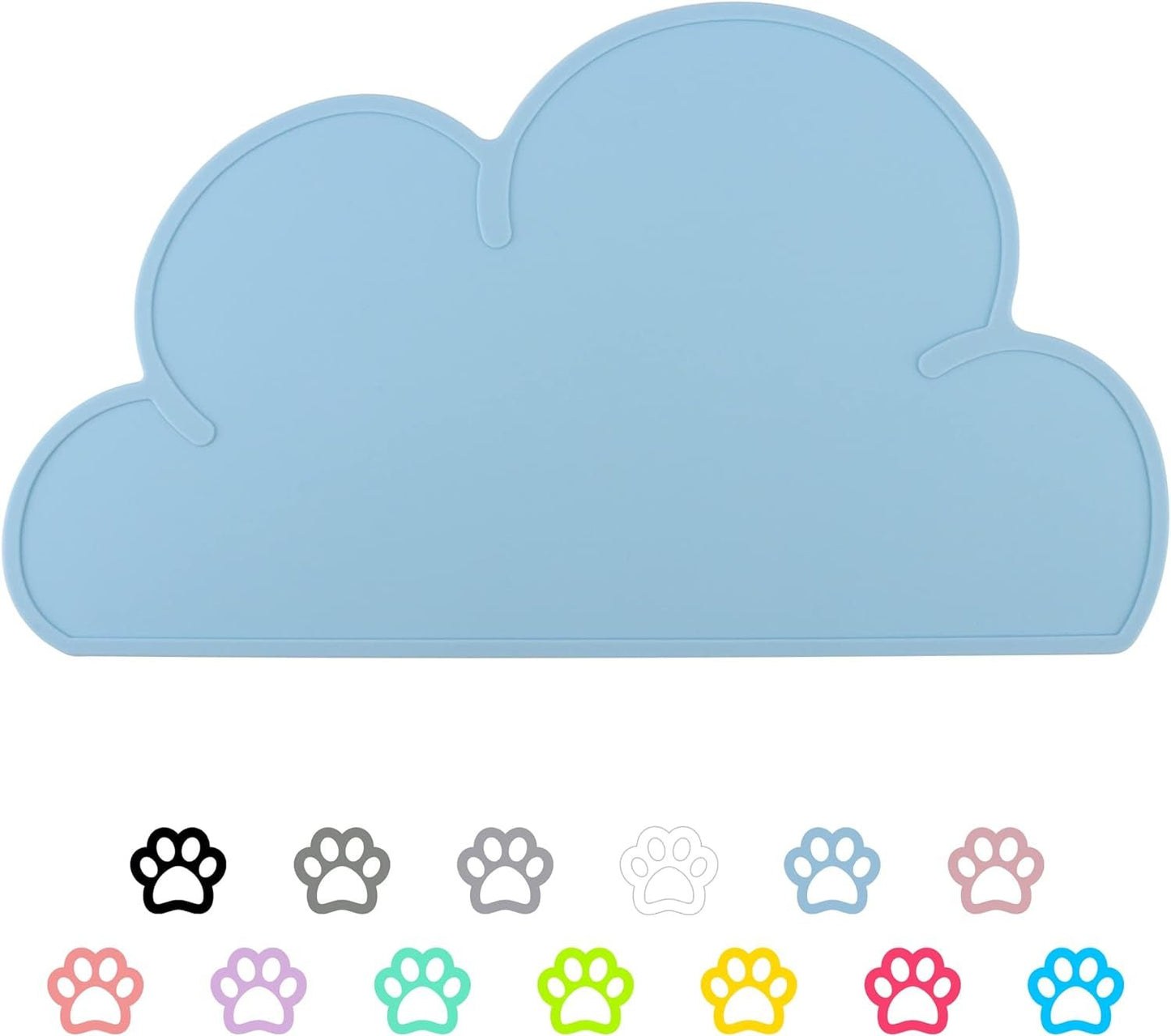 Pet Food Mats–Dog Cat Feeding Mat Top Grade Cloud Silicone Pad Anti - Slip Waterproof Anti - Slip Bowl Placemat (Blue) - pet needs726084904637Pet Food Mats–Dog Cat Feeding Mat Top Grade Cloud Silicone Pad Anti - Slip Waterproof Anti - Slip Bowl Placemat (Blue)Bluepet needs