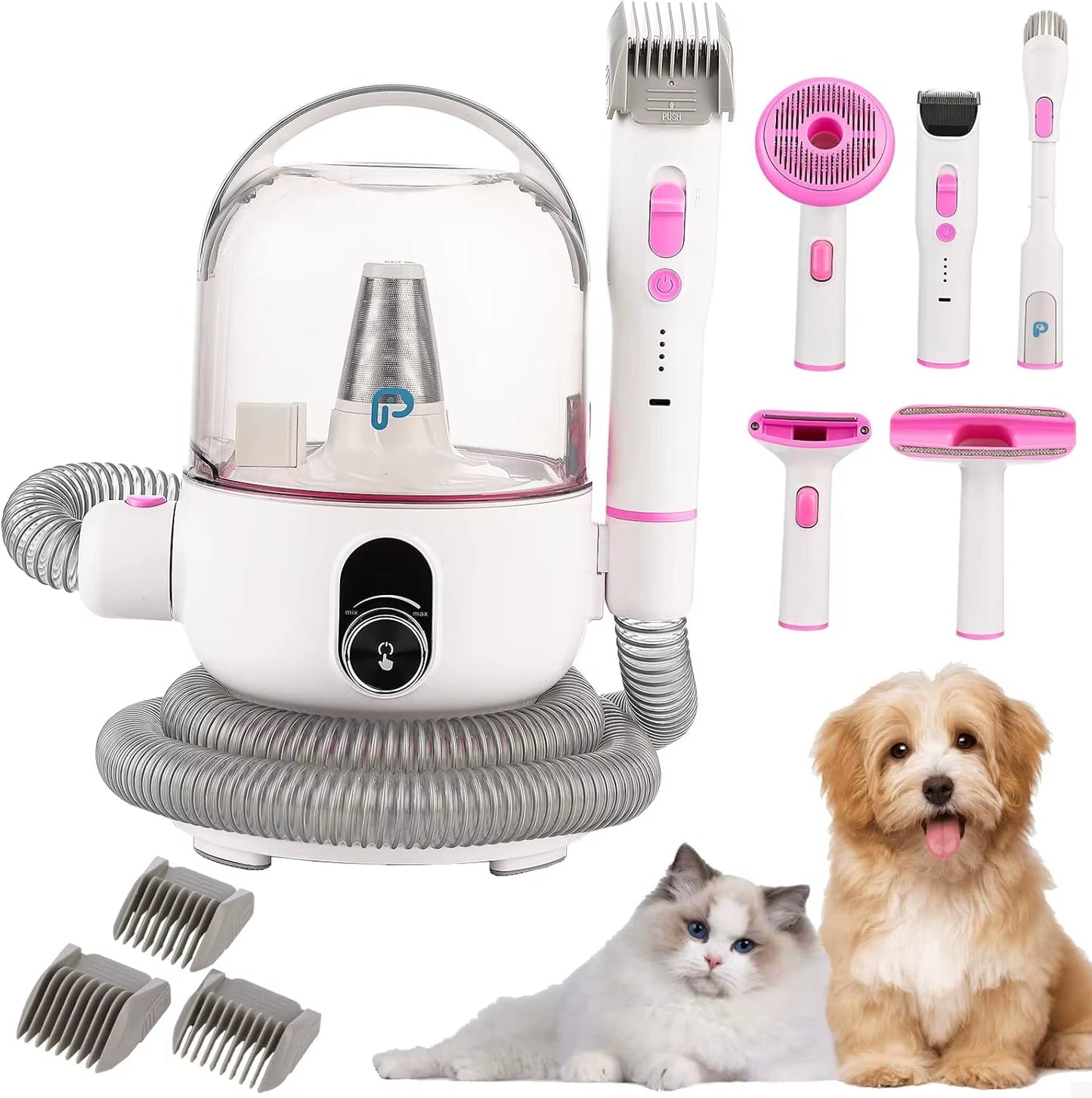 Pet Grooming Vacuum, Dog Hair Vacuum Groomer, Multi - Functional Pet Grooming Kits Dog Hair Vacuum for Dogs, Cats & More - pet needs7445025192164Pet Grooming Vacuum, Dog Hair Vacuum Groomer, Multi - Functional Pet Grooming Kits Dog Hair Vacuum for Dogs, Cats & Morepet needs