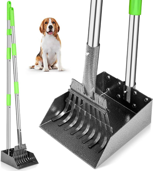 Pooper Scooper, Dog Pooper Scooper Long Handle Stainless Metal Tray and Rake for Medium Small Dogs Heavy Duty Pet Supplies to Use for Grass, Dirt or Gravel - pet needs726084534988Pooper Scooper, Dog Pooper Scooper Long Handle Stainless Metal Tray and Rake for Medium Small Dogs Heavy Duty Pet Supplies to Use for Grass, Dirt or Gravel1. Rake + Traypet needs