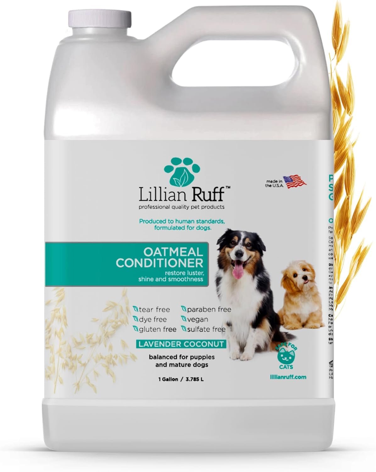 PRO Formula Oatmeal Dog Conditioner - Nourishing & Calming Relief for Allergies & Sensitive Skin - Detangles, Softens & Adds Shine with Oatmeal, Coconut Oil & Lavender - USA Made (Gallon) - pet needs7445020675648PRO Formula Oatmeal Dog Conditioner - Nourishing & Calming Relief for Allergies & Sensitive Skin - Detangles, Softens & Adds Shine with Oatmeal, Coconut Oil & Lavender - USA Made (Gallon)Gallonpet needs