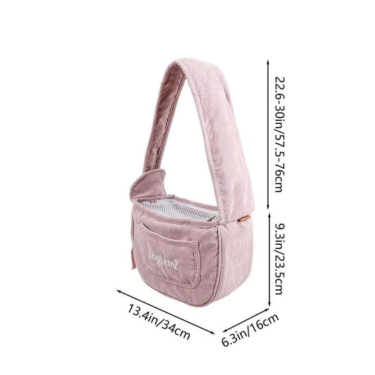 Puppy Sling Dog Outdoor Travel Carrying Carrier Breathable Single Comfort Tote Pouch Waterproof Crossbody Pet Shoulder Bag - pet needs7445051337379Puppy Sling Dog Outdoor Travel Carrying Carrier Breathable Single Comfort Tote Pouch Waterproof Crossbody Pet Shoulder BagPink (1052)pet needs