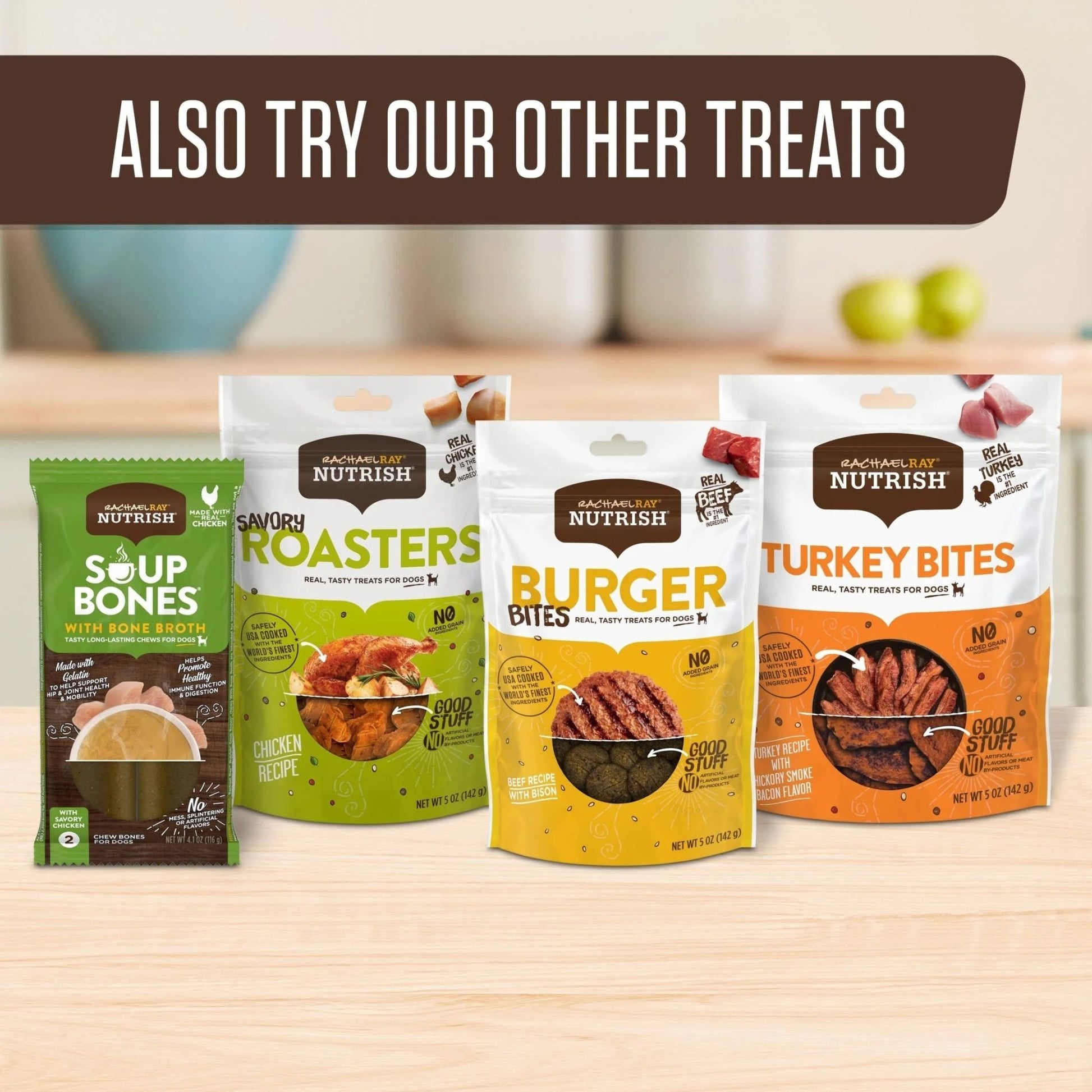 Rachael Ray Burger Bites Dog Treats, Beef Burger with Bison Recipe, Grain Free, 12 Oz. - pet needs744110523447Rachael Ray Burger Bites Dog Treats, Beef Burger with Bison Recipe, Grain Free, 12 Oz.Beef11pet needs