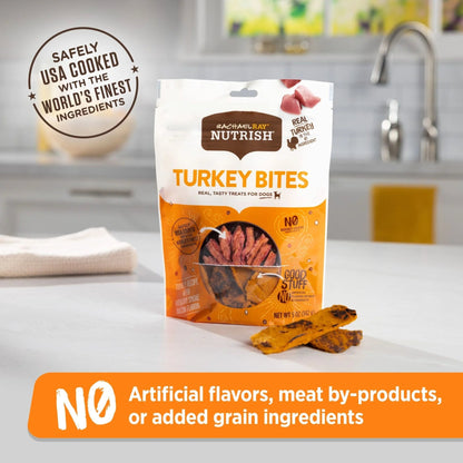 Rachael Ray Turkey Bites Dry Dog Treats, Turkey & Hickory Smoke Bacon Soft Treats, 5 Oz. Pouch - pet needs744110073034Rachael Ray Turkey Bites Dry Dog Treats, Turkey & Hickory Smoke Bacon Soft Treats, 5 Oz. PouchHickory Smoked Baconpet needs