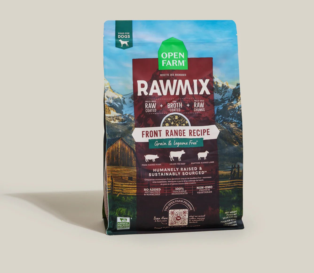 Rawmix Front Range Grain - Free Dog Kibble - pet needs313110586563Rawmix Front Range Grain - Free Dog Kibble3.5 Lbpet needs