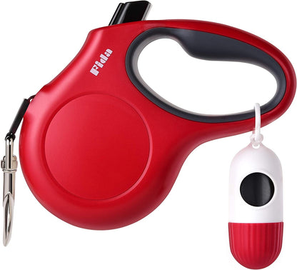 Retractable Dog Leash with Dispenser and Poop Bags, 16 Ft Pet Walking Leash for Medium Dog or Cat up to 44 Lbs, Anti - Slip Handle, Tangle Free, Reflective Nylon Tape (M, Red) - pet needs7445001555587Retractable Dog Leash with Dispenser and Poop Bags, 16 Ft Pet Walking Leash for Medium Dog or Cat up to 44 Lbs, Anti - Slip Handle, Tangle Free, Reflective Nylon Tape (M, Red)RedMedium, 16FtMedium, 16Ftpet needs