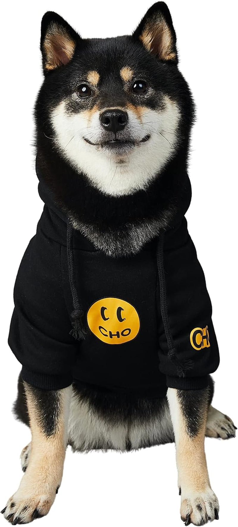 Smiley Dog Hoodie Stylish Dog Clothes Smiley Face Sweater Cotton Sweatshirt Fashion Outfit for Dogs Cats Puppy Small Medium Large (2XL, Black) - pet needs7445037173137Smiley Dog Hoodie Stylish Dog Clothes Smiley Face Sweater Cotton Sweatshirt Fashion Outfit for Dogs Cats Puppy Small Medium Large (2XL, Black)Smiley - Black2Xl (Chest: 21'' - 23.6'' / Suggest: 22 - 32 Lbs)2Xl (Chest: 21'' - 23.6'' / Suggest: 22 - 32 Lbs)pet needs