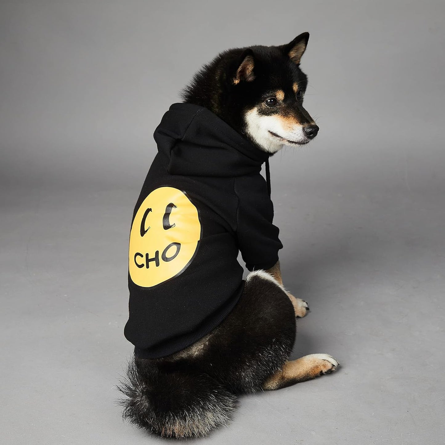 Smiley Dog Hoodie Stylish Dog Clothes Smiley Face Sweater Cotton Sweatshirt Fashion Outfit for Dogs Cats Puppy Small Medium Large (2XL, Black) - pet needs7445037173137Smiley Dog Hoodie Stylish Dog Clothes Smiley Face Sweater Cotton Sweatshirt Fashion Outfit for Dogs Cats Puppy Small Medium Large (2XL, Black)Smiley - Black2Xl (Chest: 21'' - 23.6'' / Suggest: 22 - 32 Lbs)2Xl (Chest: 21'' - 23.6'' / Suggest: 22 - 32 Lbs)pet needs