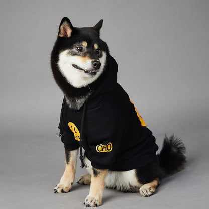 Smiley Dog Hoodie Stylish Dog Clothes Smiley Face Sweater Cotton Sweatshirt Fashion Outfit for Dogs Cats Puppy Small Medium Large (2XL, Black) - pet needs7445037173137Smiley Dog Hoodie Stylish Dog Clothes Smiley Face Sweater Cotton Sweatshirt Fashion Outfit for Dogs Cats Puppy Small Medium Large (2XL, Black)Smiley - Black2Xl (Chest: 21'' - 23.6'' / Suggest: 22 - 32 Lbs)2Xl (Chest: 21'' - 23.6'' / Suggest: 22 - 32 Lbs)pet needs